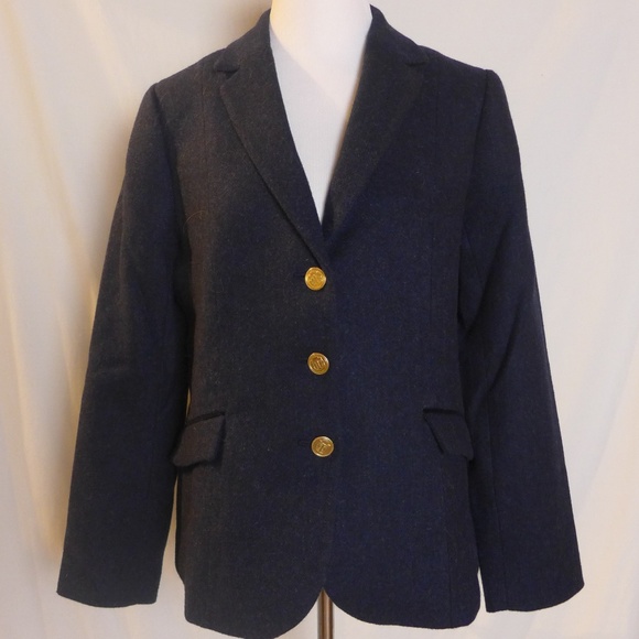 Talbots Jackets & Blazers - Talbots Shetland Wool Aberdeen Blazer Navy Size 12
